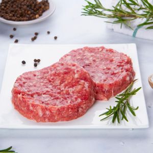 2 Hamburger BIO scelti di Suino Nero brado 0,3kg COD.002