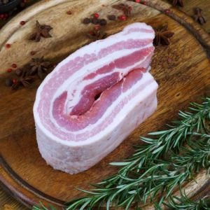 Pancetta a fette BIO di Suino Nero Brado 0,3kg COD.002